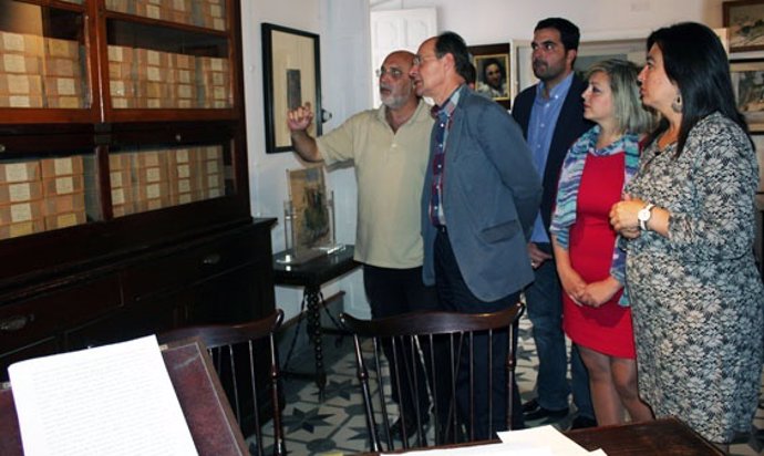 Díaz Trillo en la visita a la casa museo Zenobia-Juan Ramón 