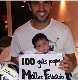 Cecç Fábregas y lia