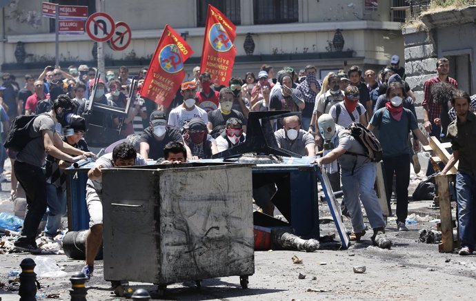 Disturbios en Estambul, Turquía