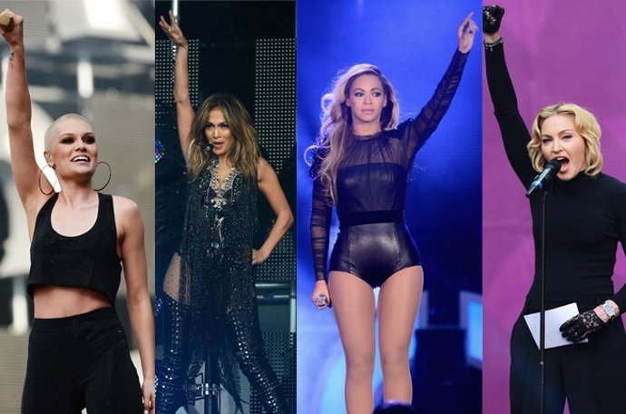 Jessie J, Jennifer López, Beyoncé y Madonna en el Sound of Change