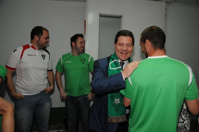 García-Page con el CD Toledo