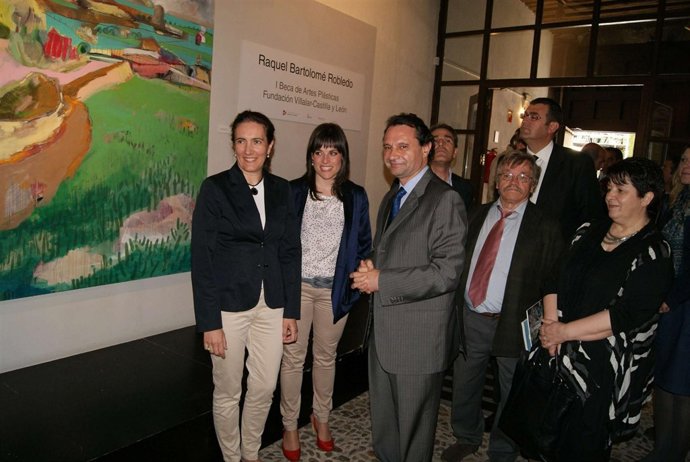 Cirac y Arahuetes, con la artista.