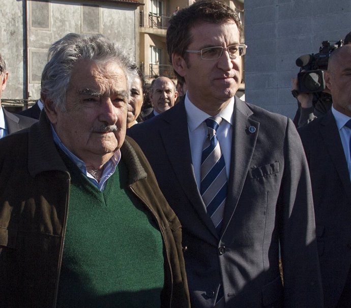 El presidente de Uruguay y el de la Xunta