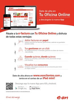 Factura de E.ON en el móvil