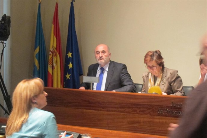 Avelino Viejo en una comparecencia en la Junta General