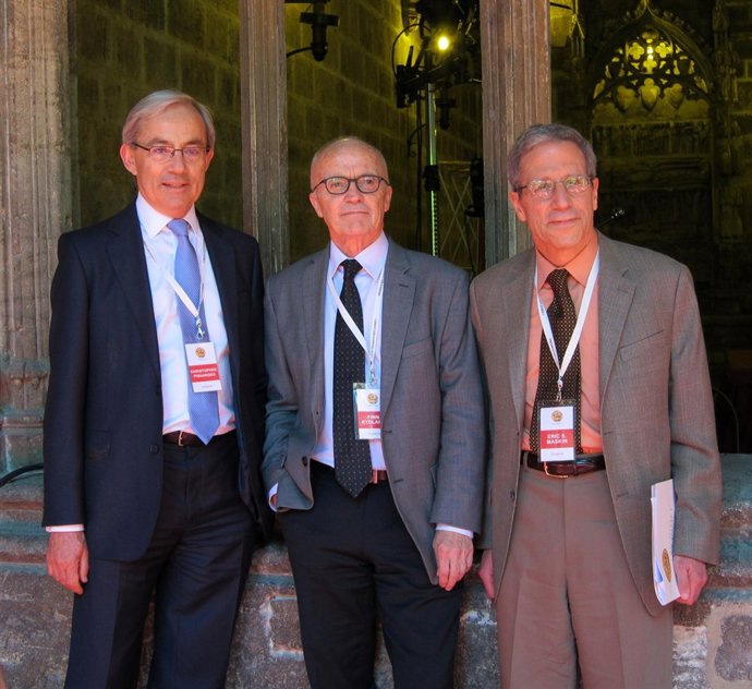 Los Nobel de Economía Pissarides, Kydland y Maskin, en Valencia.
