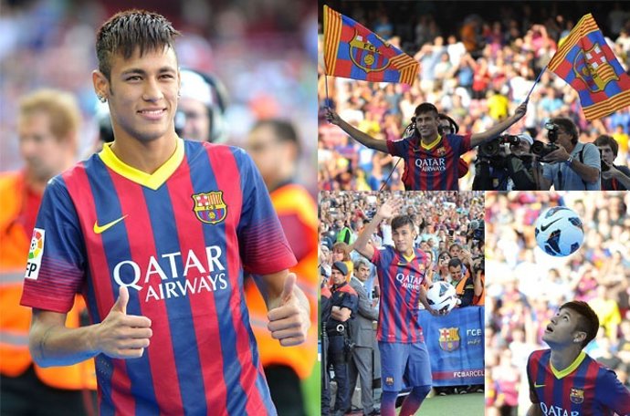 Neymar presentación en Barcelona