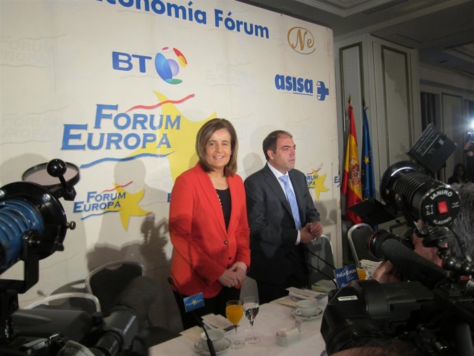 Fátima Báñez y Lorenzo Amor