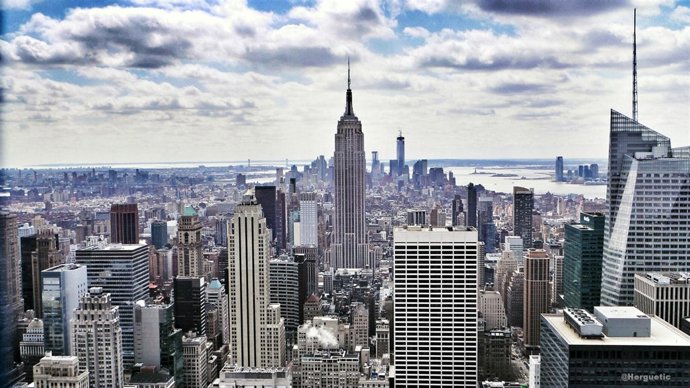 Vistas de Manhattan Empire State de Nueva York ciudad recurso