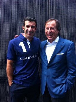 Luis Figo y Gabriel Masfurroll