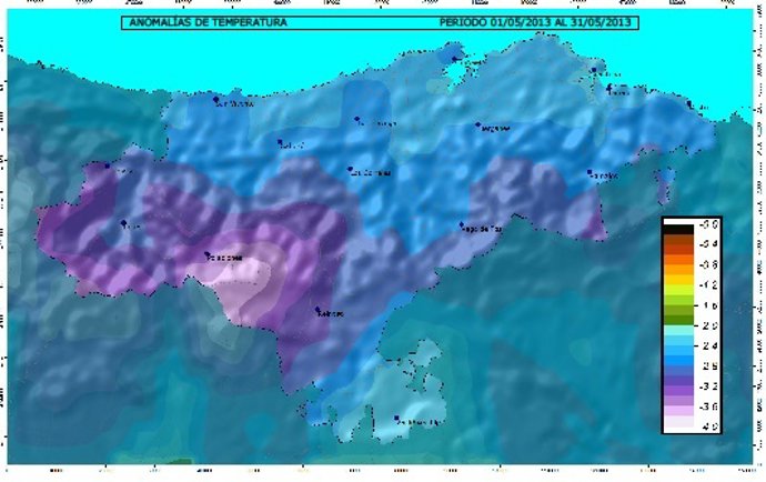 Anomalías de temperaturas