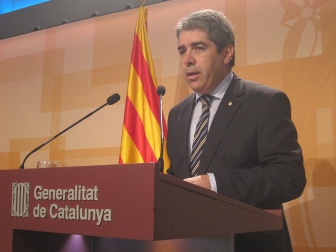 El conseller Francesc Homs, tras el Consell Executiu