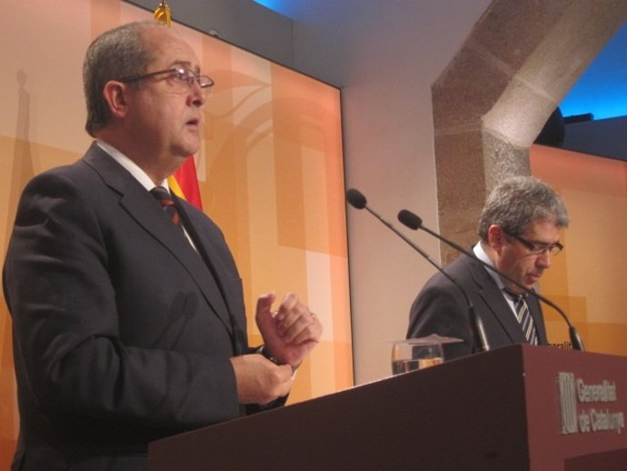 Los consellers Felip Puig y Francesc Homs
