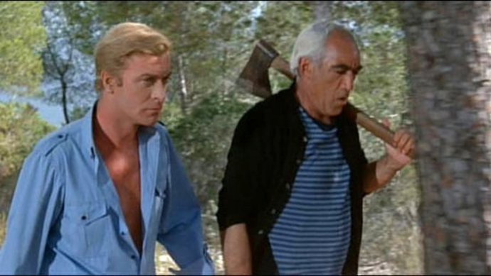 Michael Caine y Anthony Quinn en 'El Mago'