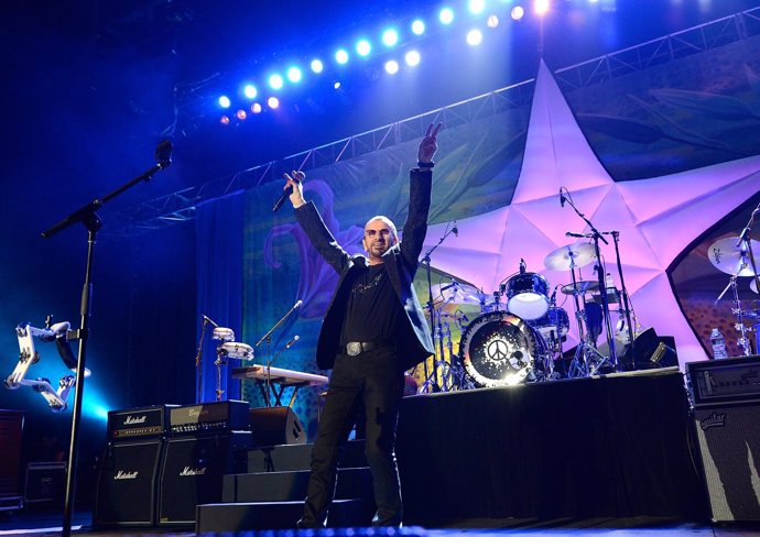Ringo Starr performs live on stage at the Brisbane Convention & Exhibition Centr