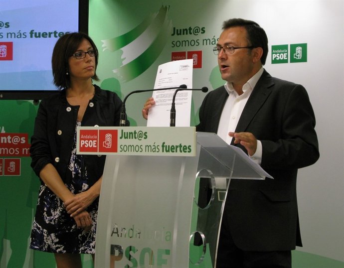 María Gámez y Miguel Ángel Heredia, PSOE Málaga