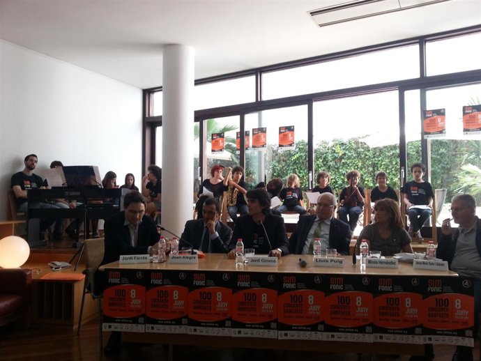 Presentación del Festival Simfònic en la sede de la SGAE en Barcelona.