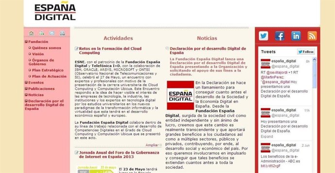 Página web http://espanadigital.Org/