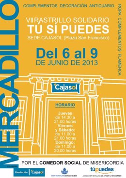 Mercadillo solidario en Cajasol