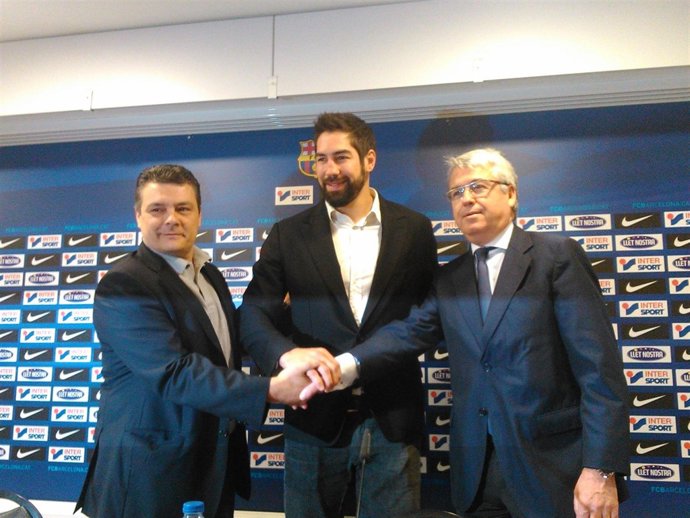 Nikola Karabatic, Eduard Coll y Xavi Pascual