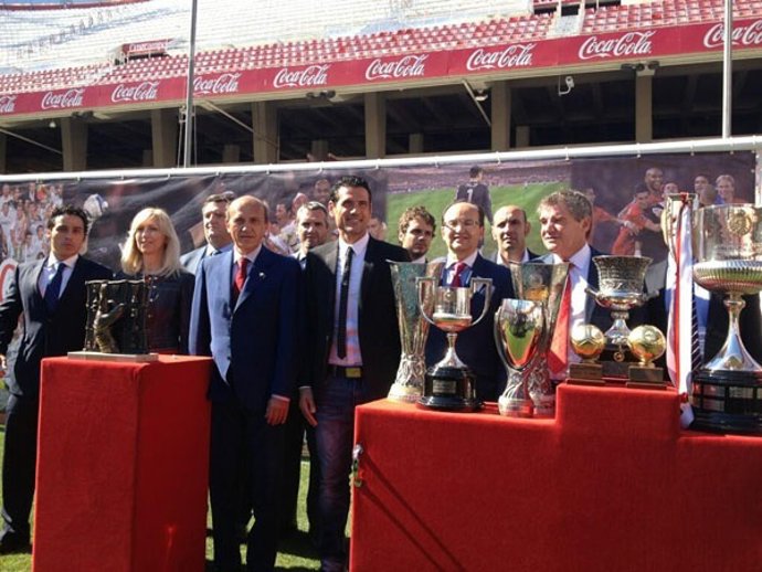 Andrés Palop en su despedida del Sevilla
