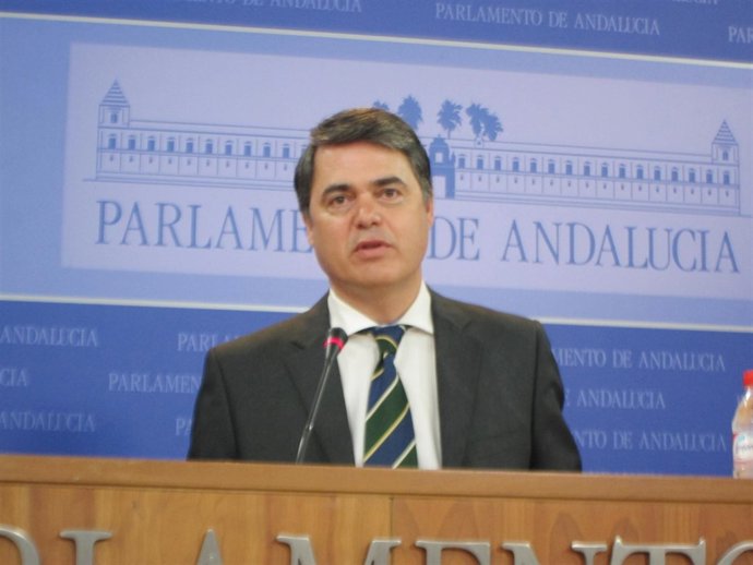 Carlos Rojas este miércoles en el Parlamento