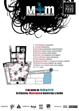 Cartel De M+M, Moda Y Mercadillo, De Cáceres