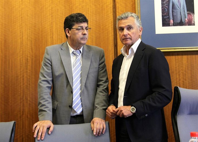 Diego Valderas, hoy junto a Paulino Plata