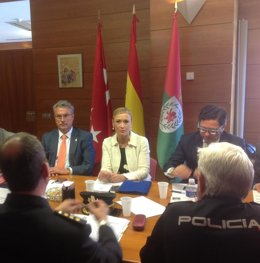 El alcalde de Coslada y la delegada del Gobierno, en la Junta de Seguridad