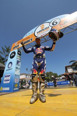 El piloto Marc Coma (KTM), ganador del Rally de Cerdeña