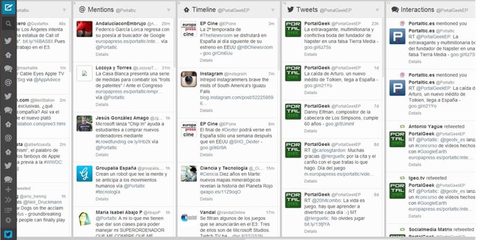 TweetDeck, más limpio y más rápido gracias a su rediseño