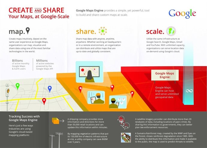 Llega la API de Google Maps Engine