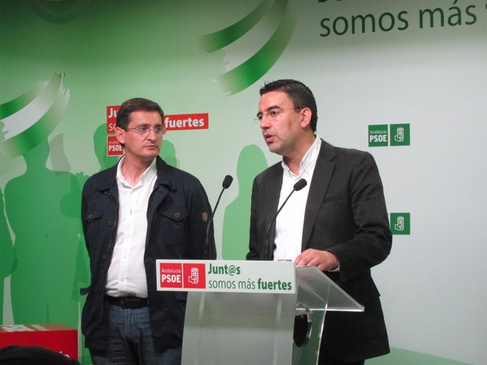 Jiménez y Sánchez Teruel, en rueda de prensa en Almería