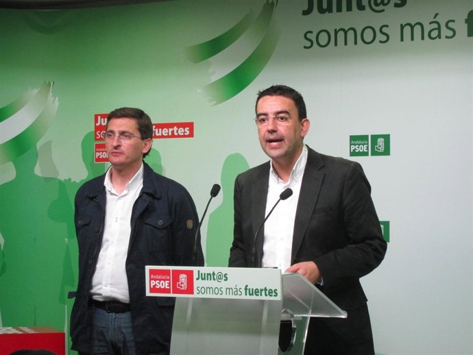 Jiménez, en rueda de prensa en Almería