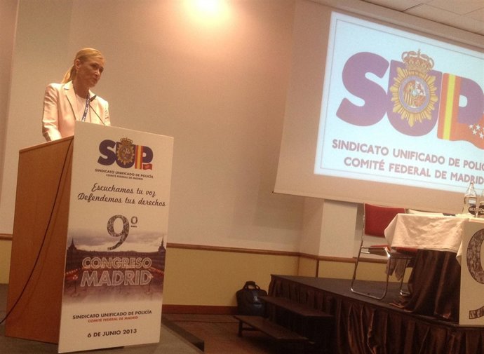 Cifuentes, en el Congreso del SUP