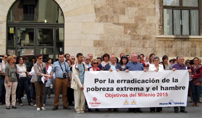Concetración ante el Palau de la Generalitat
