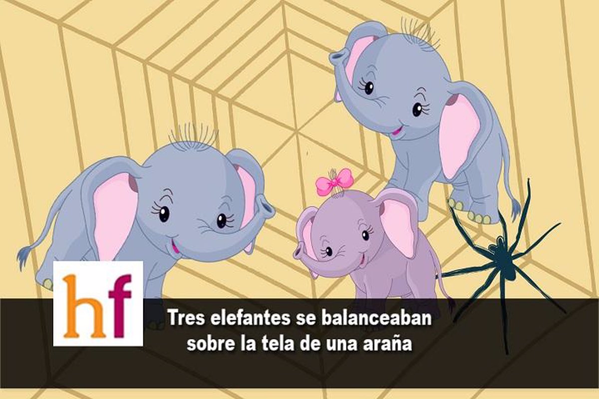 Canción infantil, elefante se balanceaba""