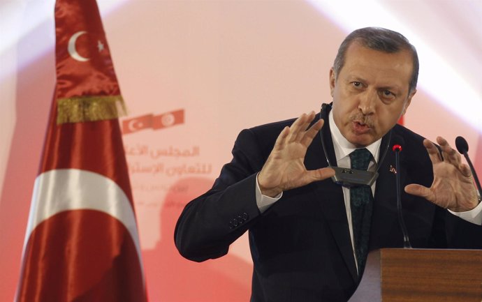  El Primer Ministro Turco, Recep Tayyip Erdogan