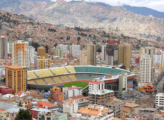 Estadio Hernando Siles, en La Paz (Bolivia)