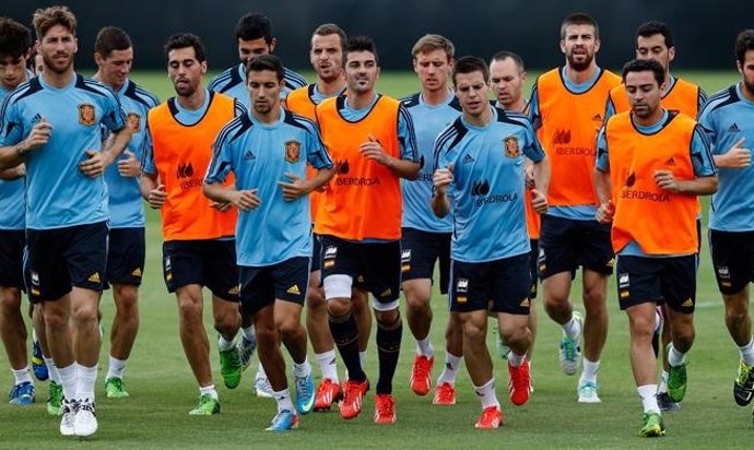 La selección española se entrena en Miami