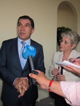 Del Río junto a la presidenta de la Audiencia Provincial de Jaén hoy