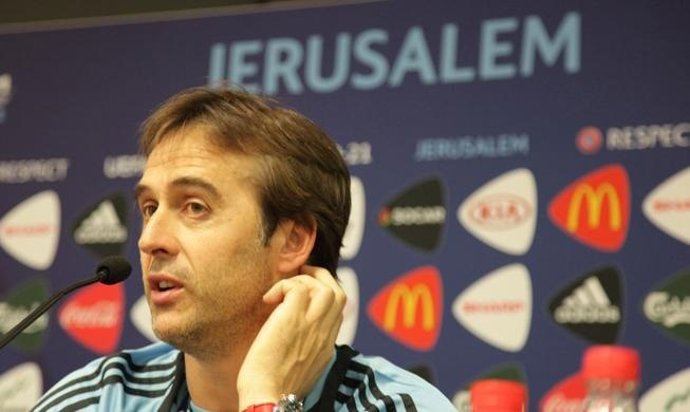 Julen Lopetgui en el Europeo de Israel