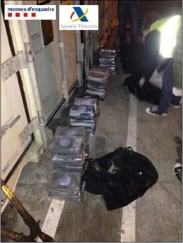 Cocaína interceptada en el Puerto de Tarragona