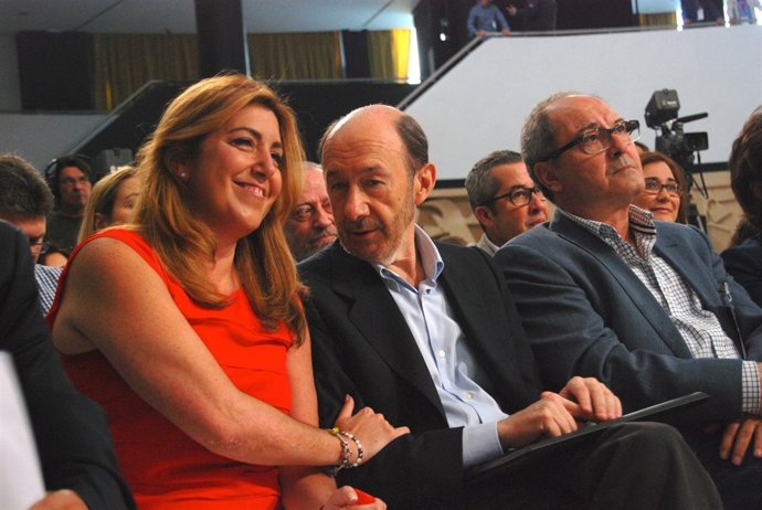 Díaz y Rubalcaba este sábado en Sevilla