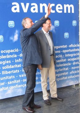 Fabra junto a Rajoy en la convención regional del PPCV 