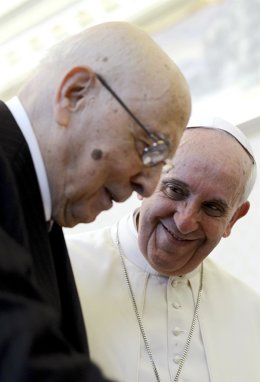 Papa Francisco y Georgio Napolitano