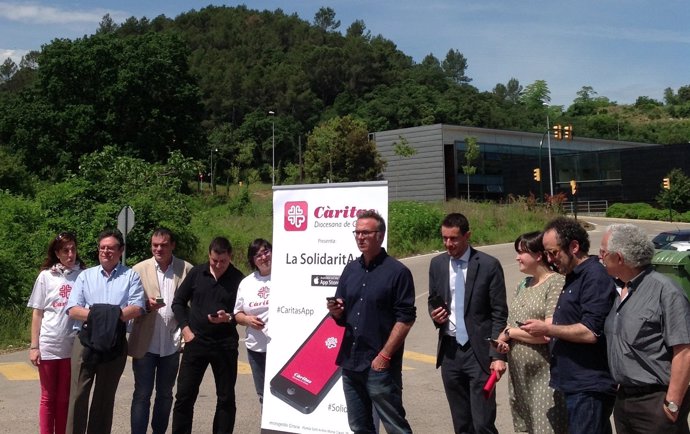 Presentación de la aplicación de Cáritas Girona