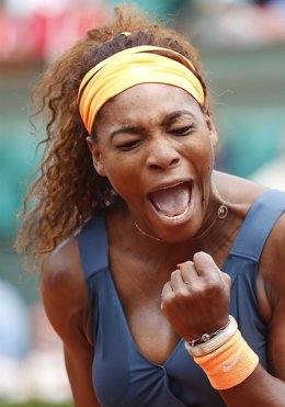 Serena Williams tras alcanzar la final de Roland Garros
