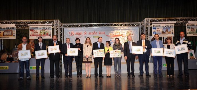 Presentación cupones de la ONCE dedicados a La Rioja