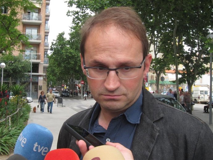 Joan Herrera en declaraciones a los medios